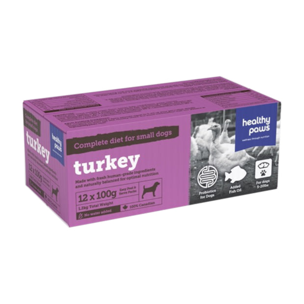 Healthy Paws Turkey Small Canine Complete Dog Food - Grain Free Small Breed Dog Food With Turkey And Eggs