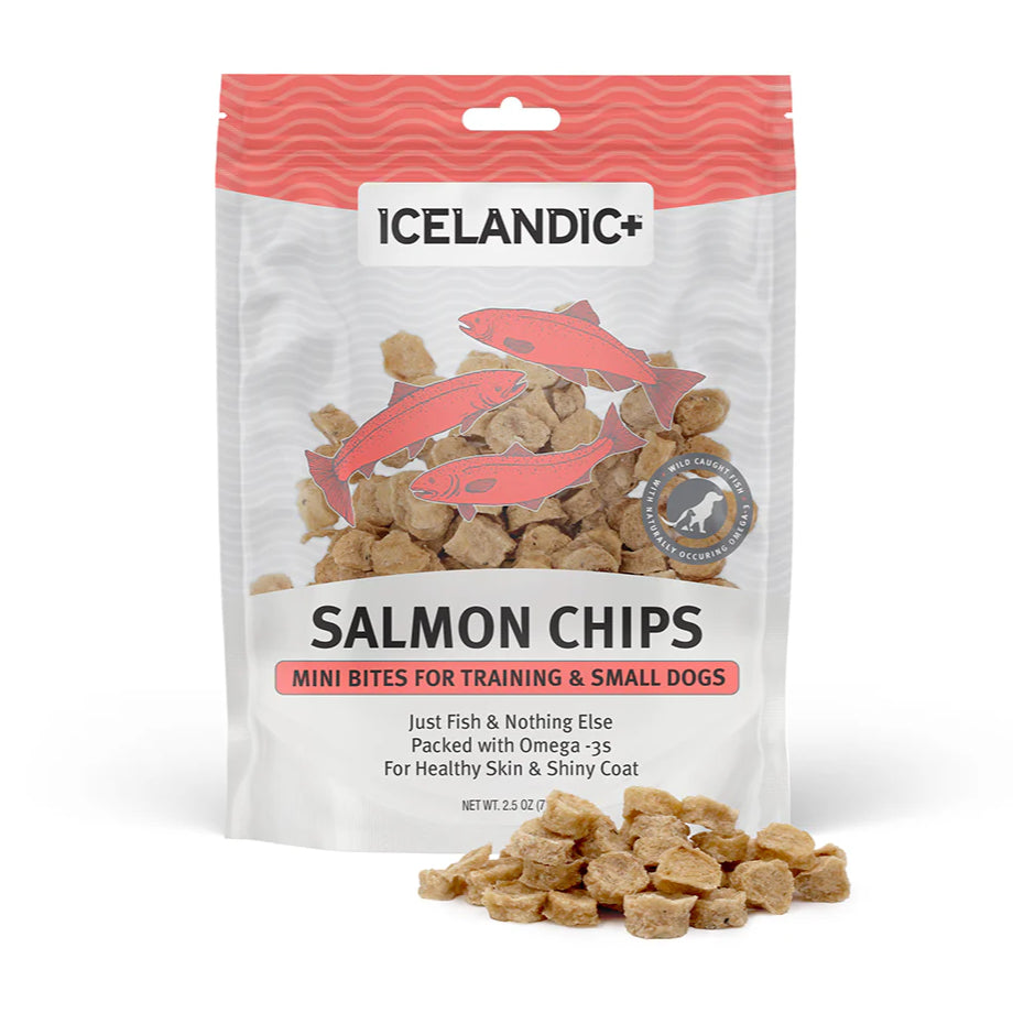 Icelandic+ Mini Salmon Chips Dog Treats