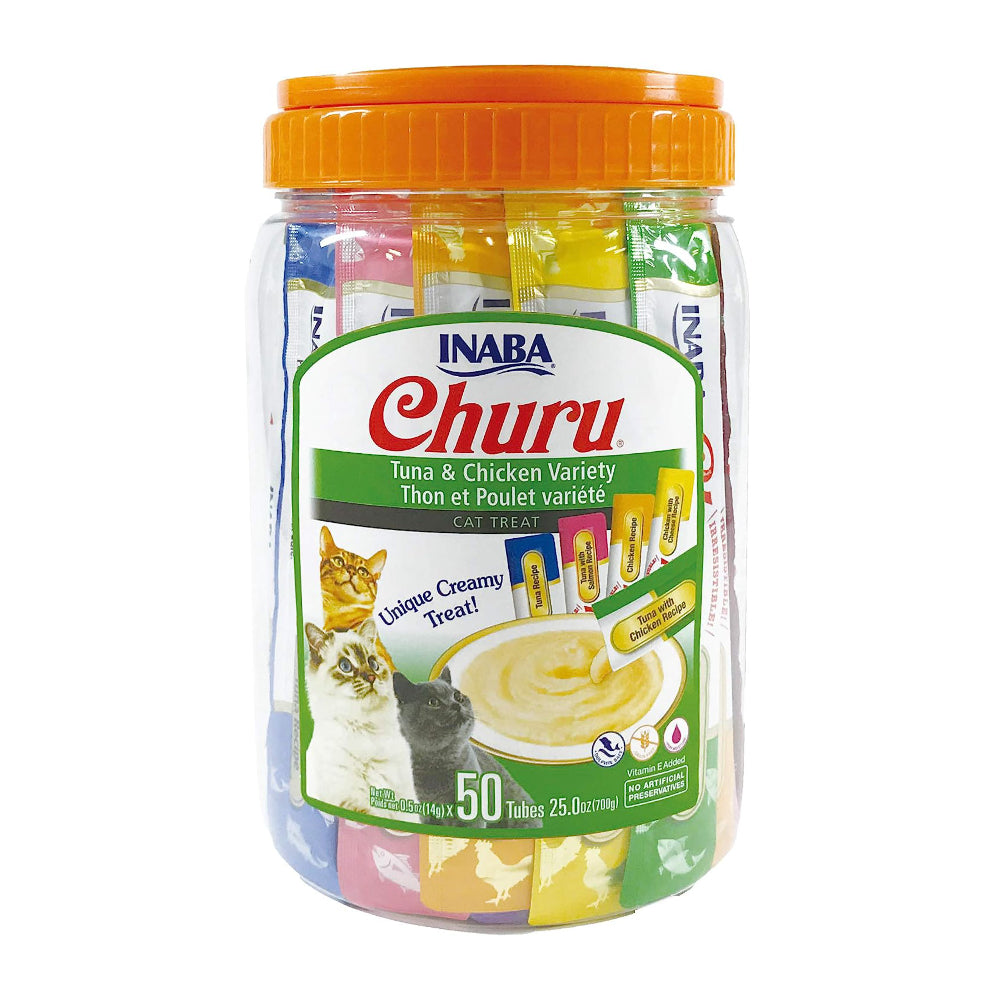 Inaba Churu Tuna & Chicken Variety Pack Puree Cat Treats
