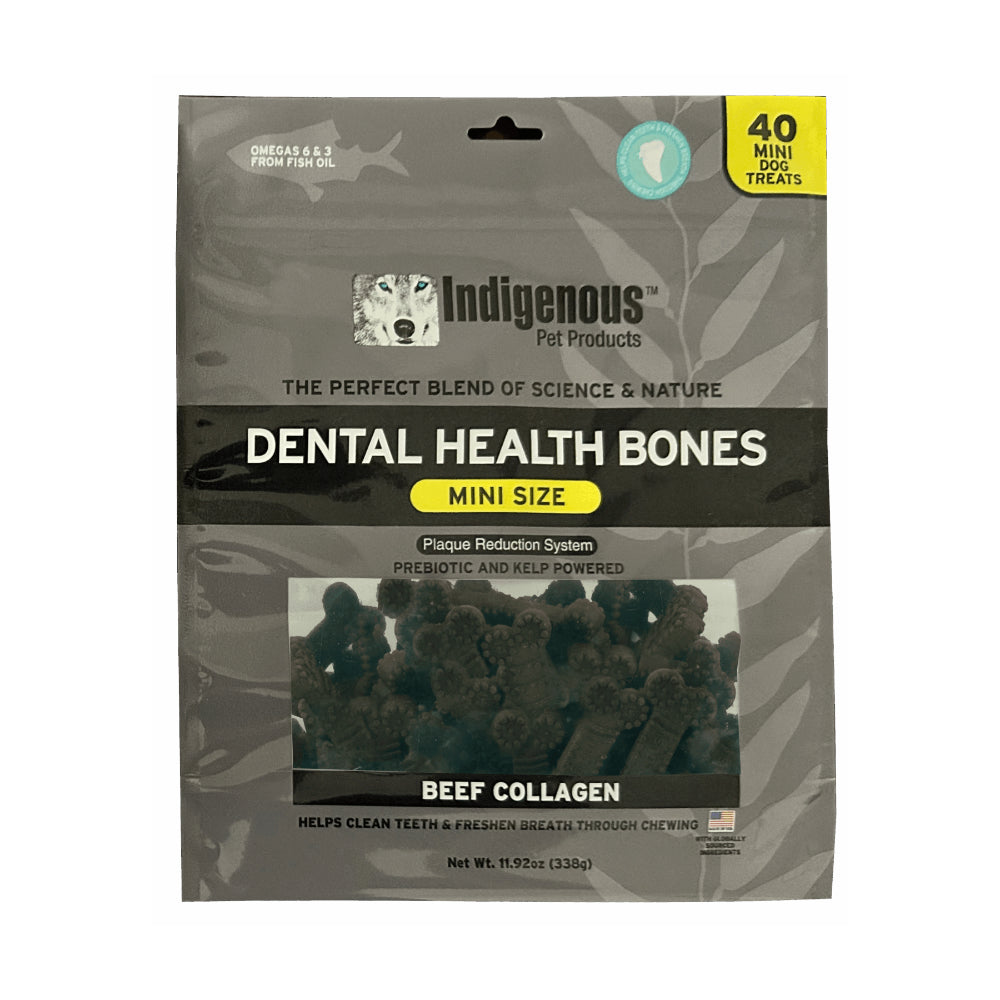 Indigenous Beef Collagen Mini Dental Health Bones Dog Treats