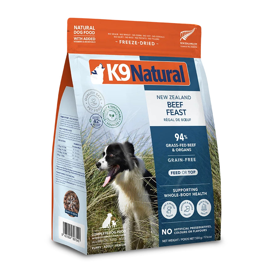 K9 Natural Beef Feast Freeze-Dried Dog Food