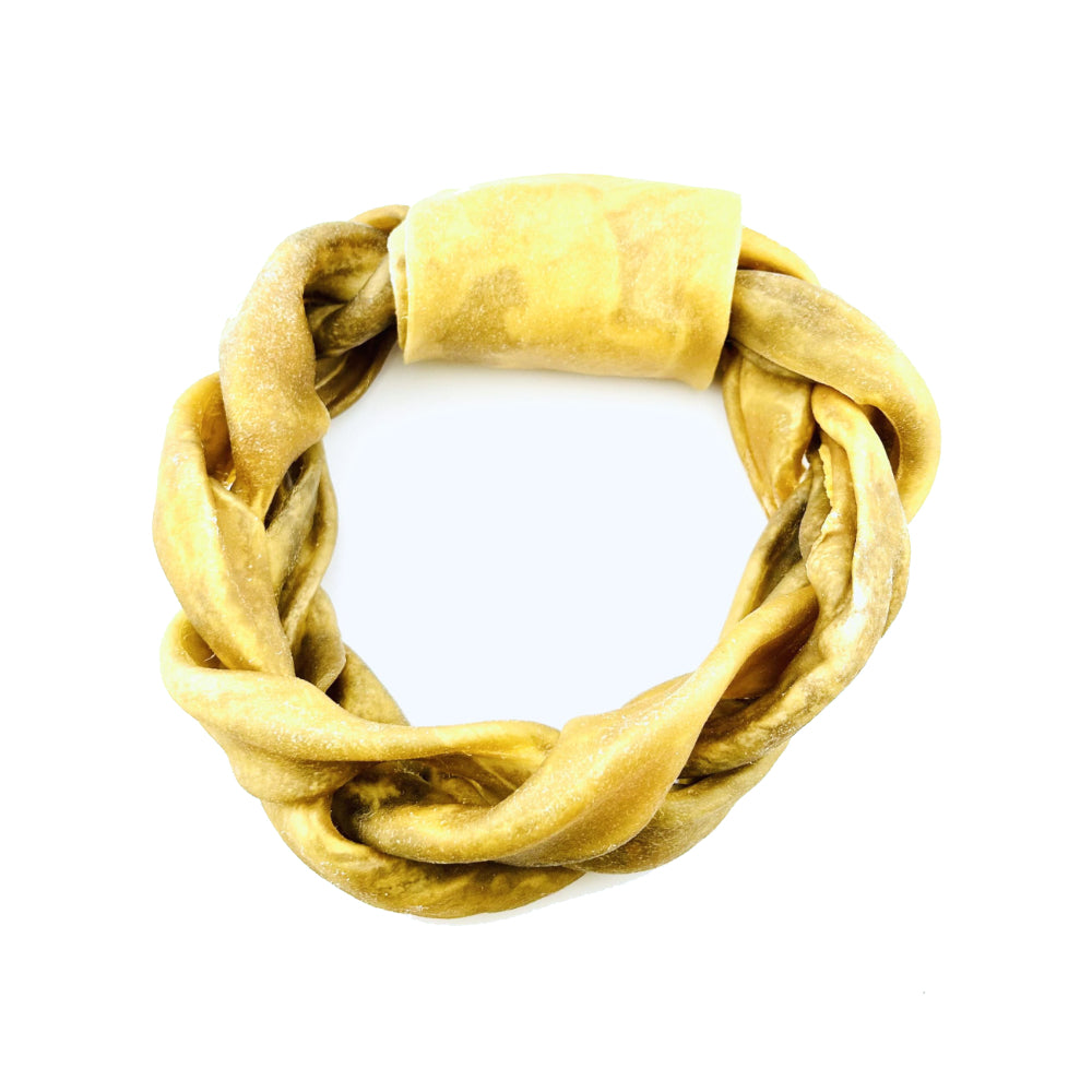 Nature's Own Braided Buffalo Donut for Dogs