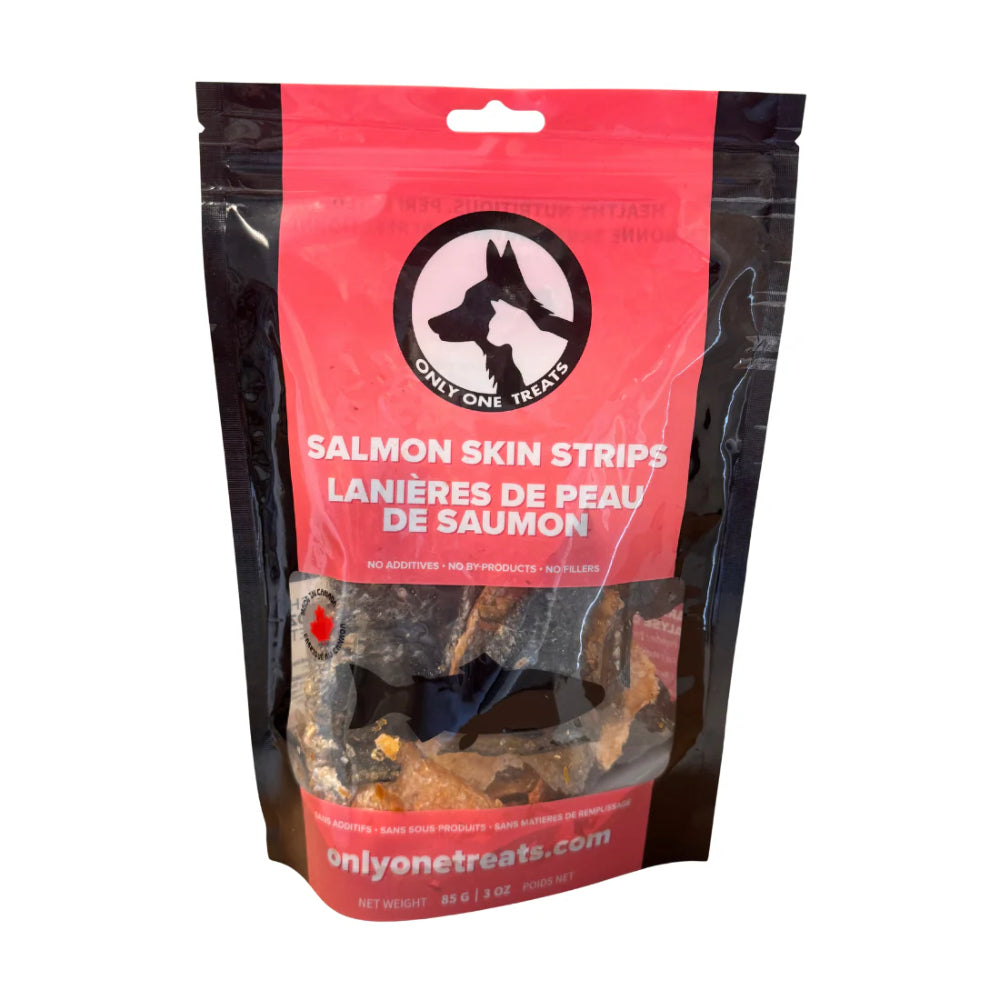 Only One Treats Salmon Skin Strips Dog Treats