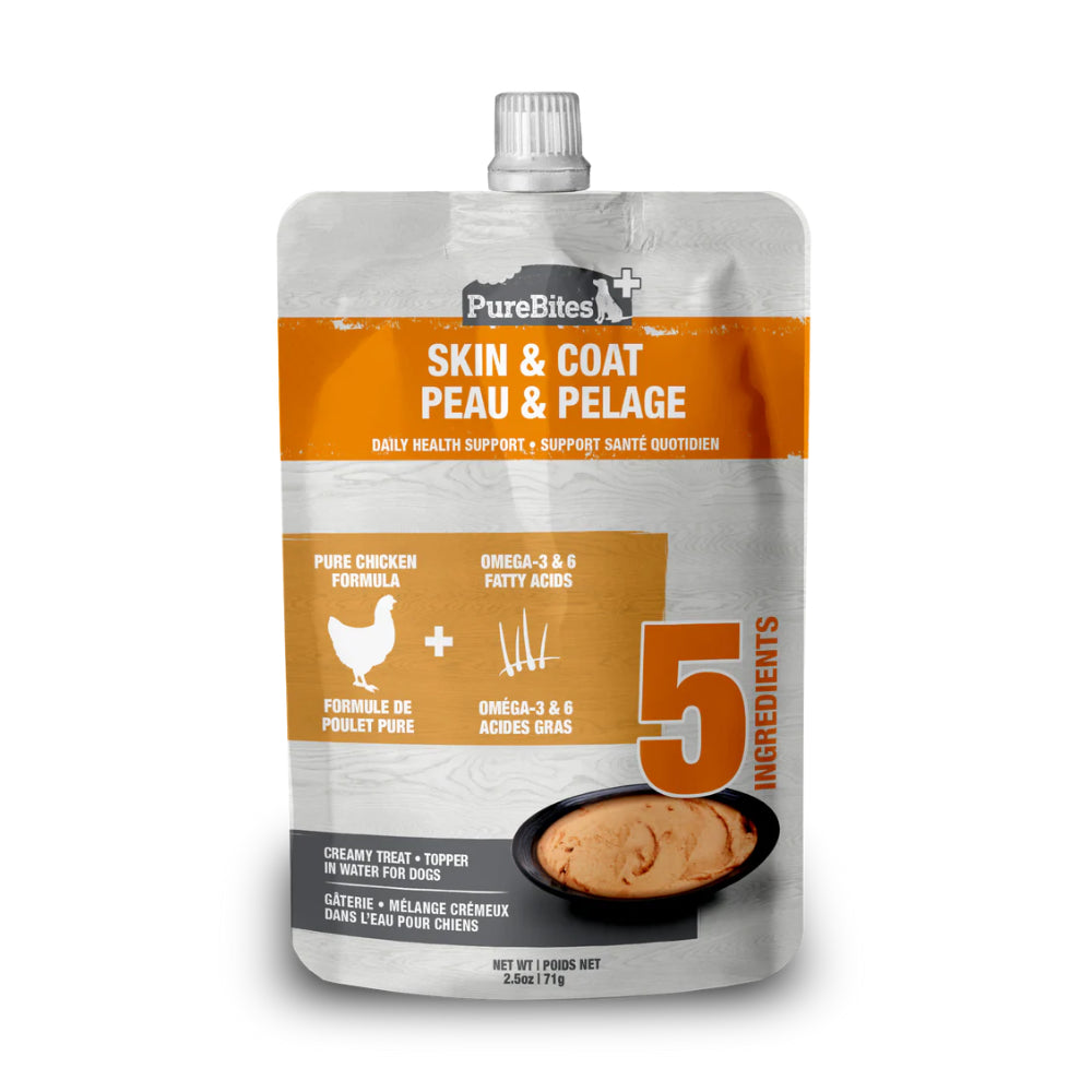 PureBites Skin & Coat Squeezables for Dogs