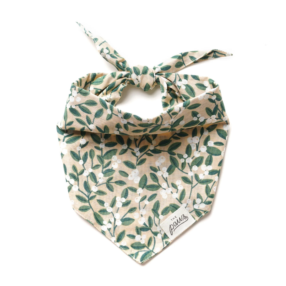 The Paws Green Berry Bandana for Dogs