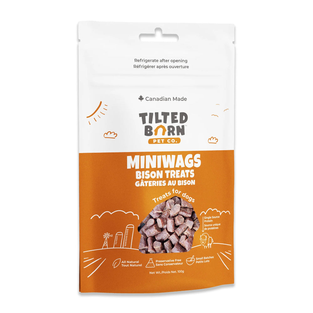 Tilted Barn Pet Co. Bison MiniWags Dog Treats