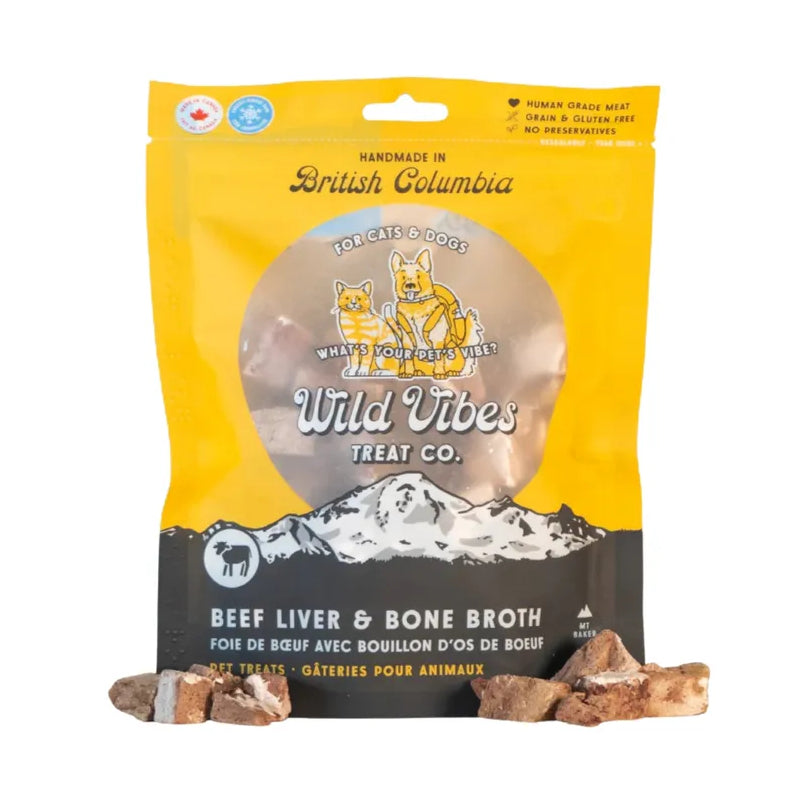 Wild Vibes Beef Liver & Bone Broth Dog & Cat Treats