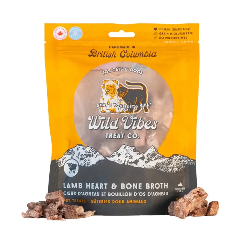 Wild Vibes Lamb Heart & Bone Broth Dog & Cat Treats