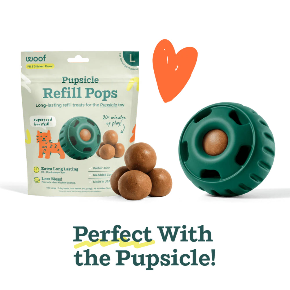 Woof PB & Beef Pupsicle Pops Dog Treats