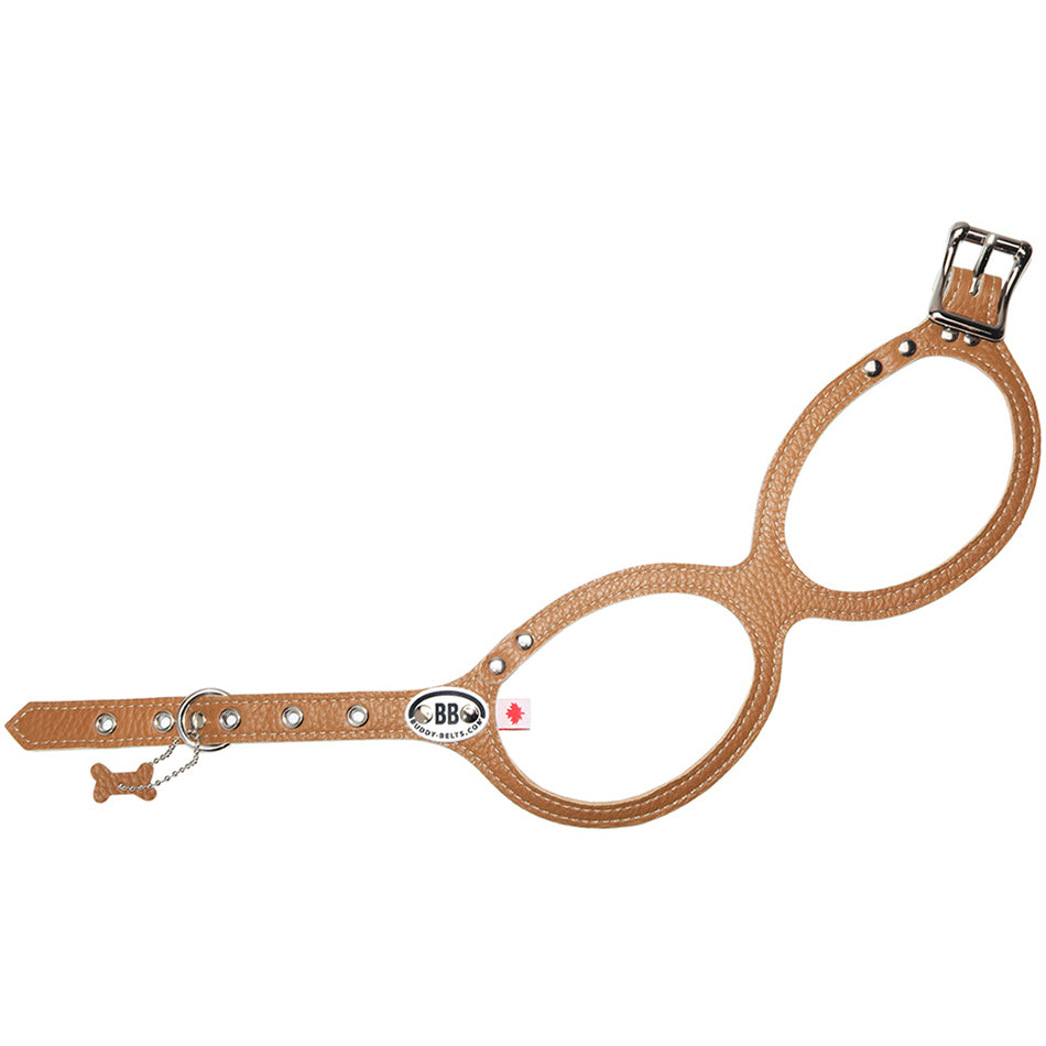 Buddy Belts Caramel Premium Leather Harness for Dogs