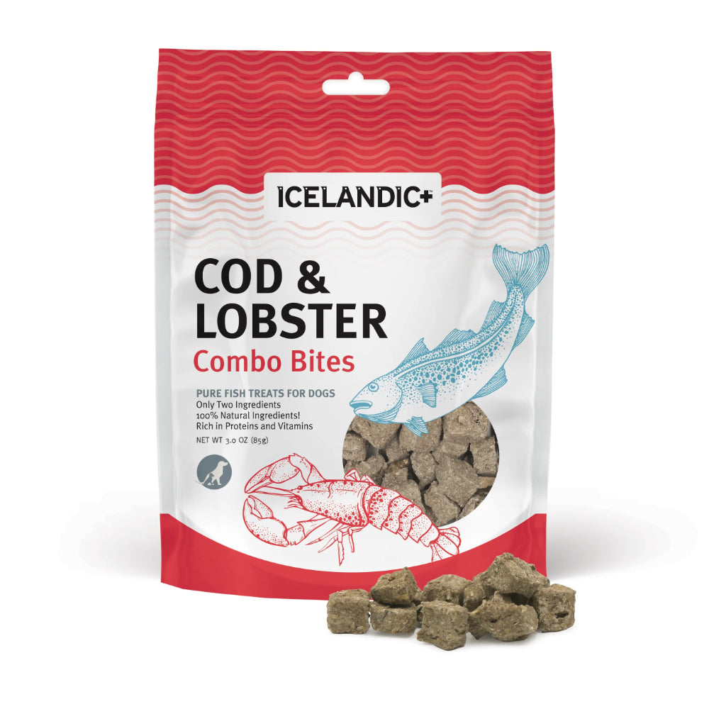 Icelandic+ Cod & Lobster Combo Bites Dog Treats