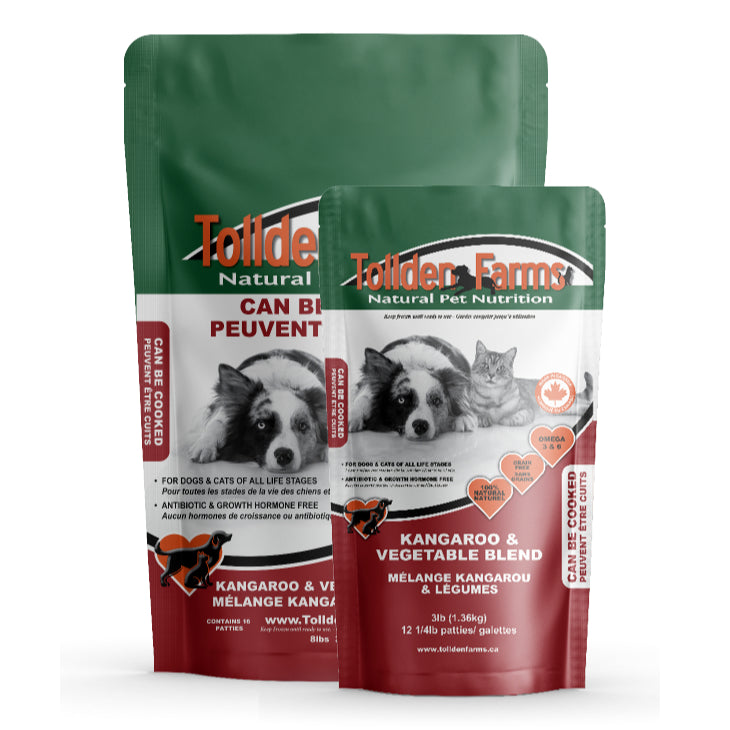 Tollden Farms Kangaroo & Vegetable Raw Dog Food