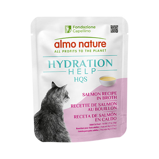 Almo Nature Hydration Help Salmon in Broth Cat Wet Food