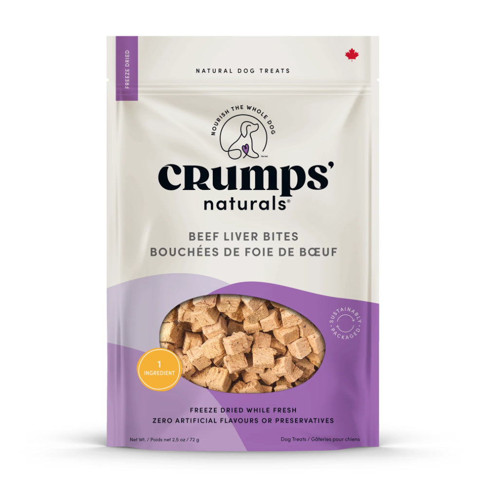 Crumps' Naturals Beef Liver Bites Dog Treats