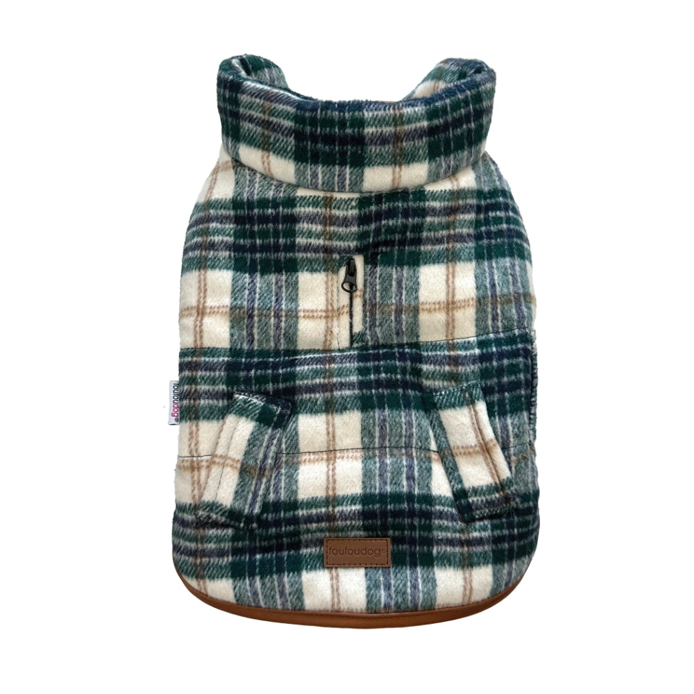 foufouBRANDS Plaid Shacket for Dogs