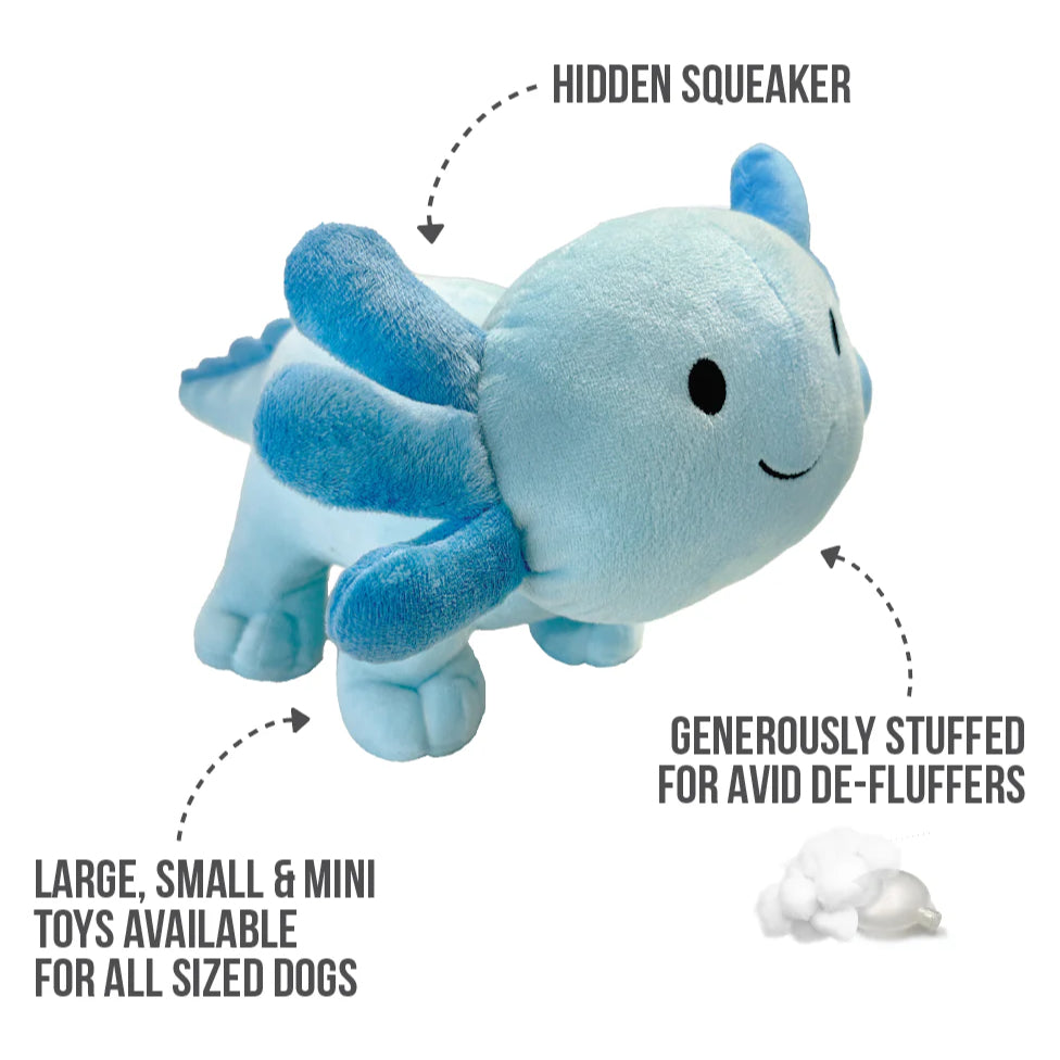 foufouBRANDS Axolotl Plushies Dog Toy