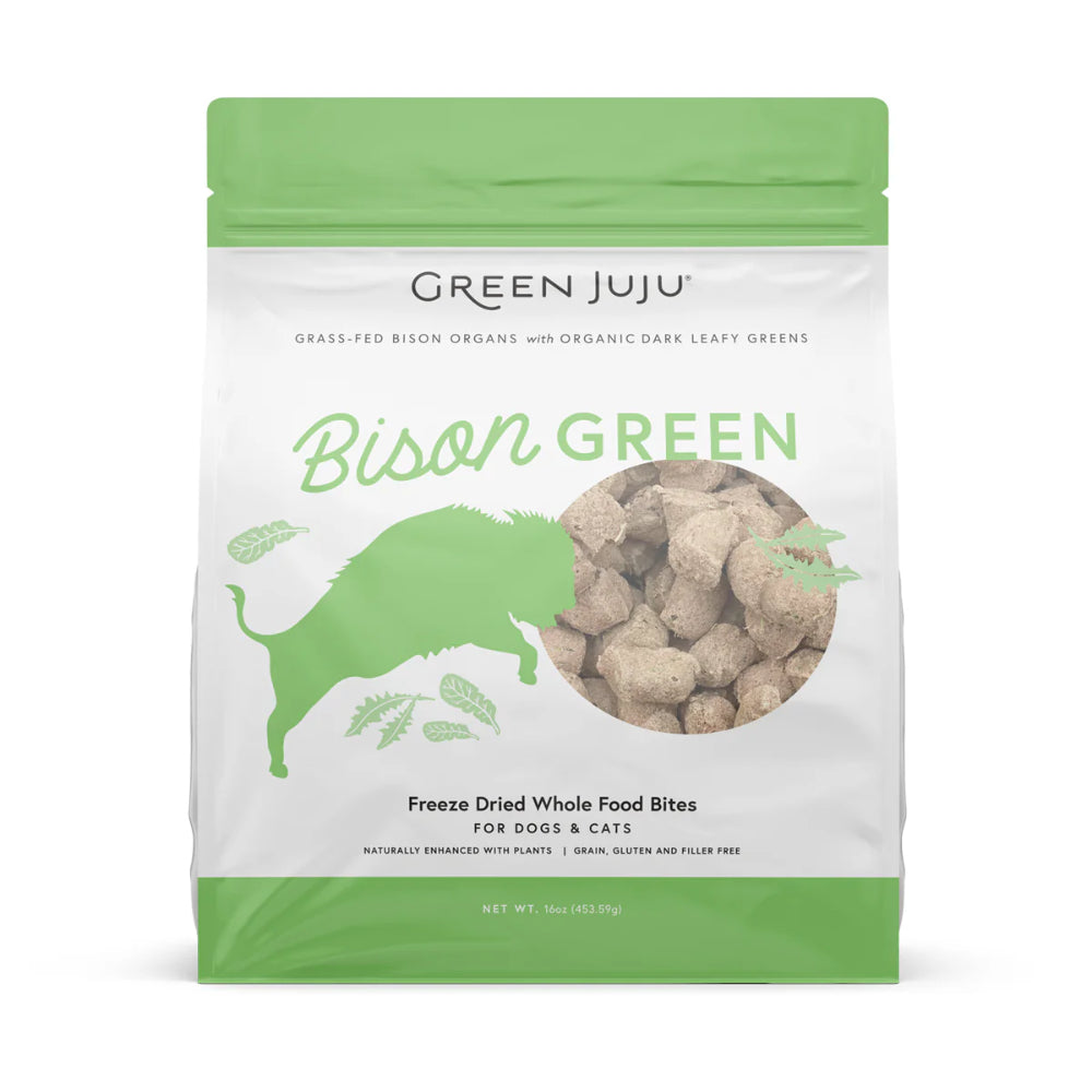 Green Juju Bison Green Whole Food Bites Dog & Cat Treats