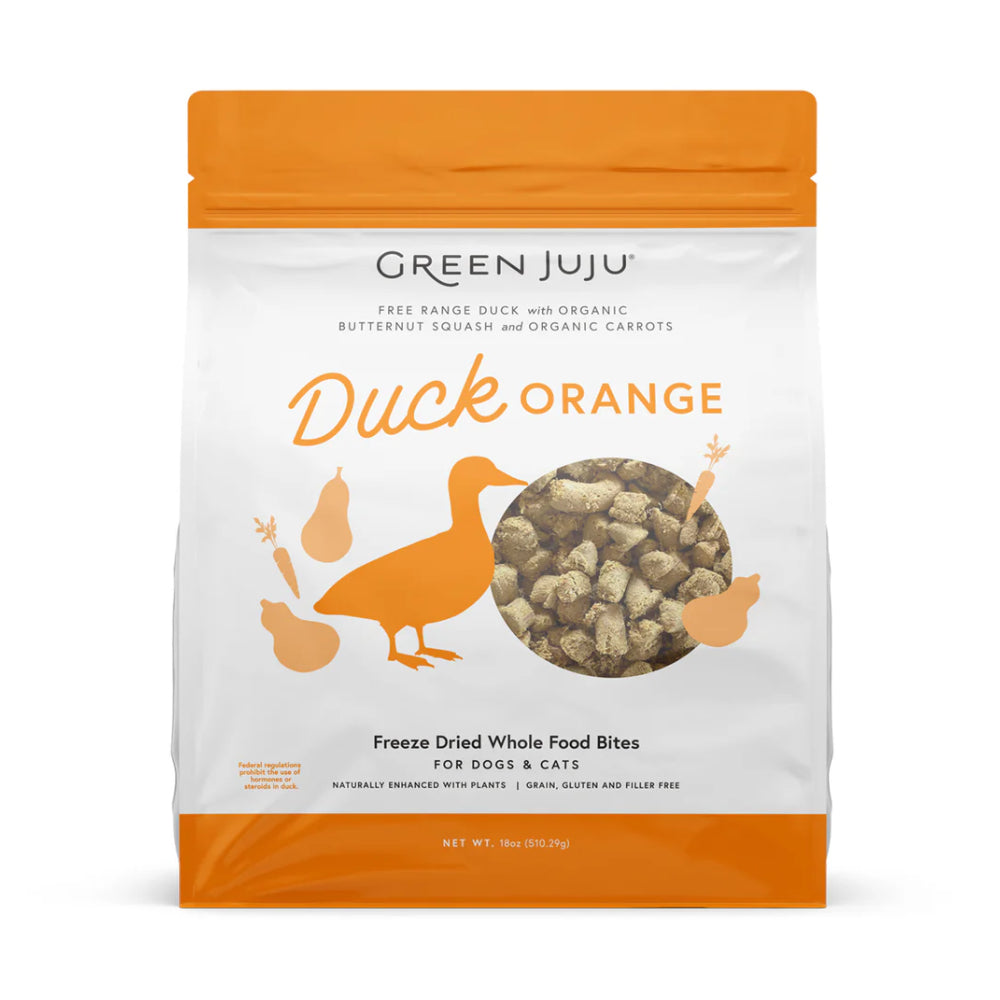 Green Juju Duck Orange Whole Food Bites Dog & Cat Treats