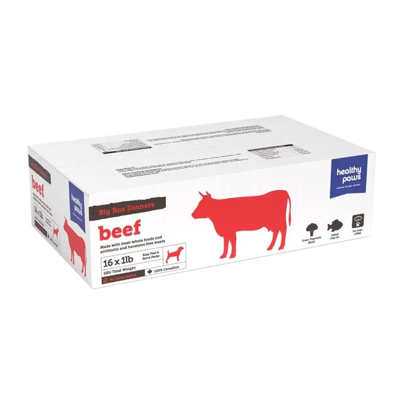 Healthy Paws Beef Big Box Dinner Dog Food