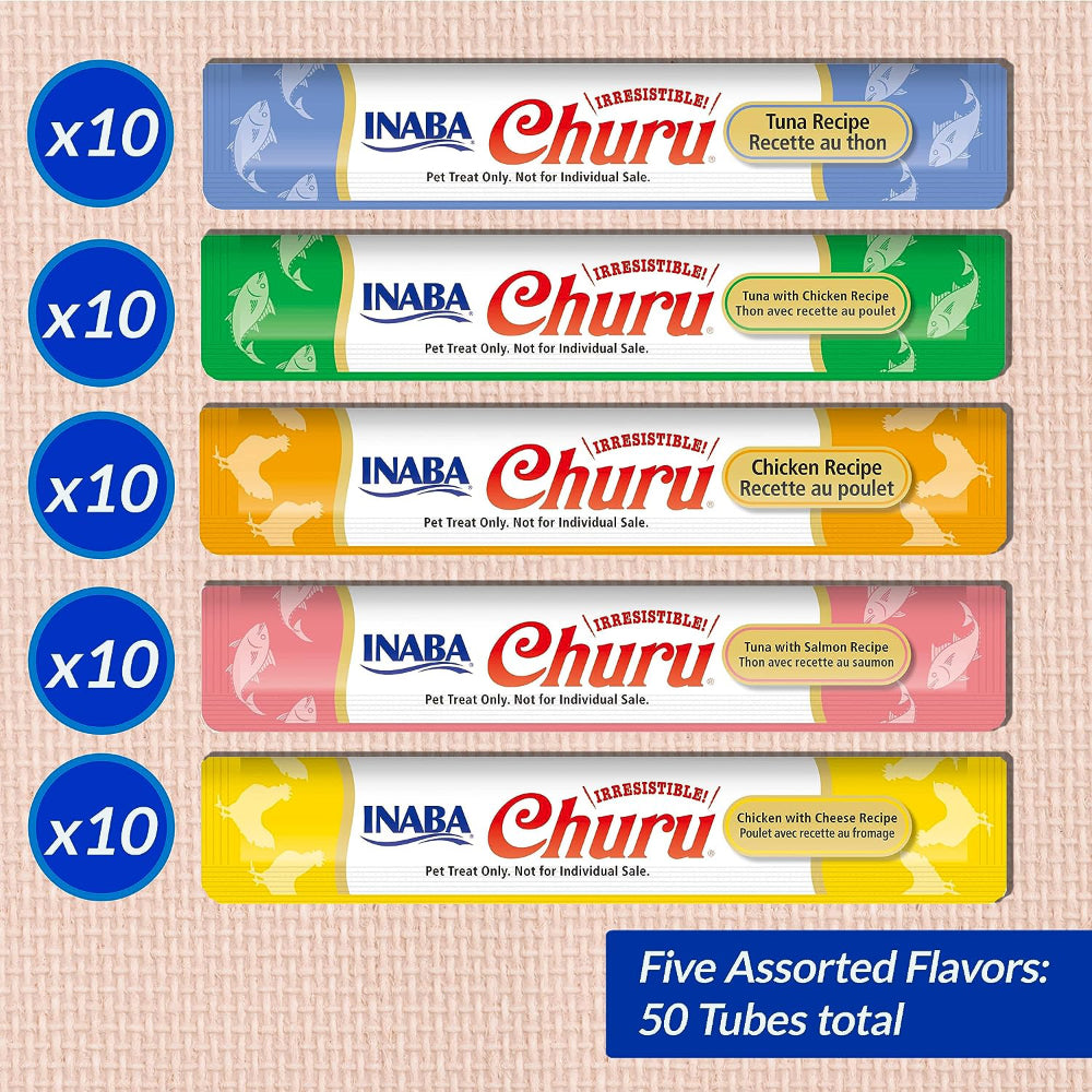 Inaba Churu Tuna & Chicken Variety Pack Puree Cat Treats