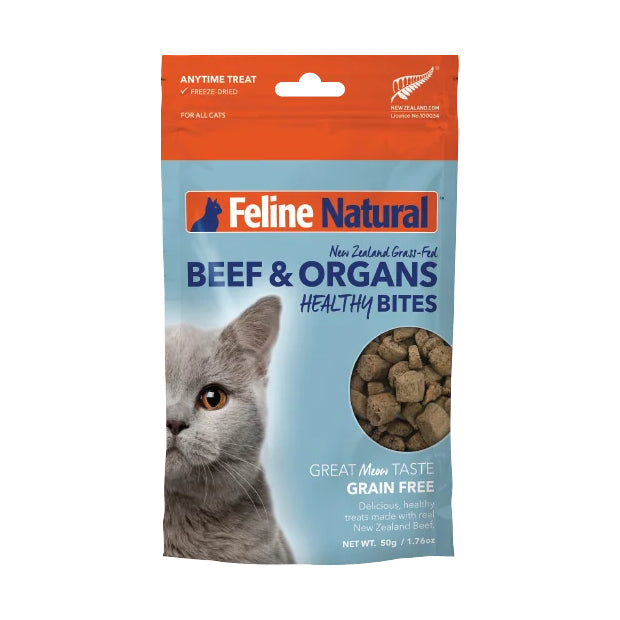 Feline Natural Beef Healthy Bites Cat Treats