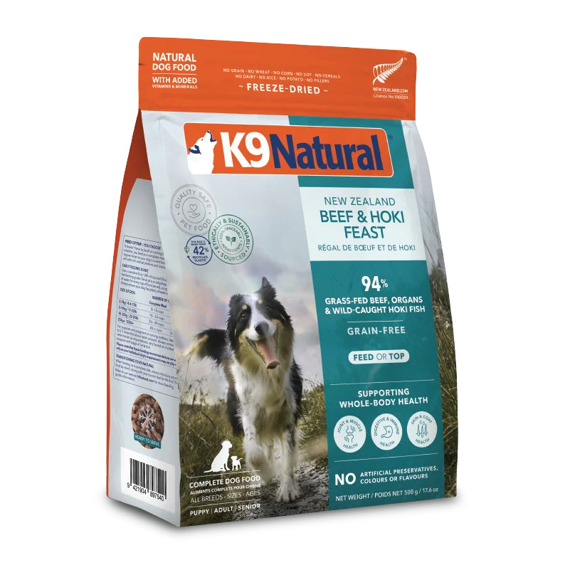 K9 Natural Beef & Hoki Feast Freeze-Dried Dog Food