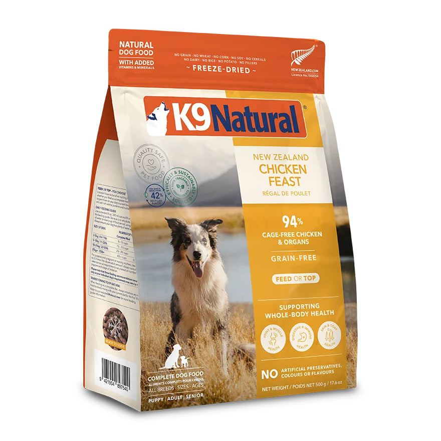 K9 Natural Chicken Feast Freeze-Dried Dog Food