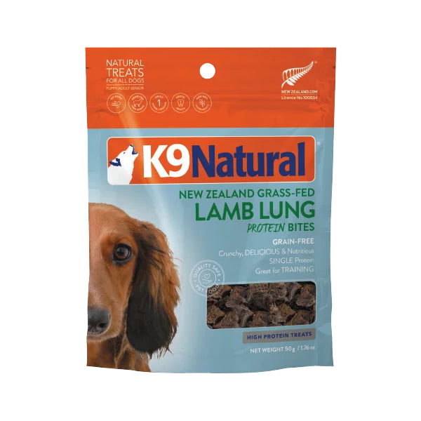 K9 Natural Lamb Lung Protein Bites Dog Treats