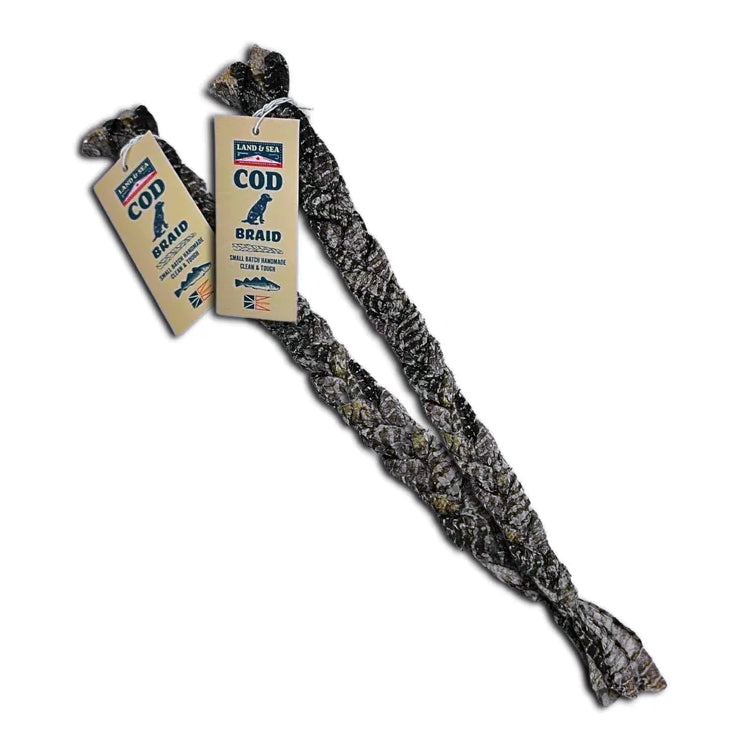 Land & Sea Cod Skin Braid for Dogs