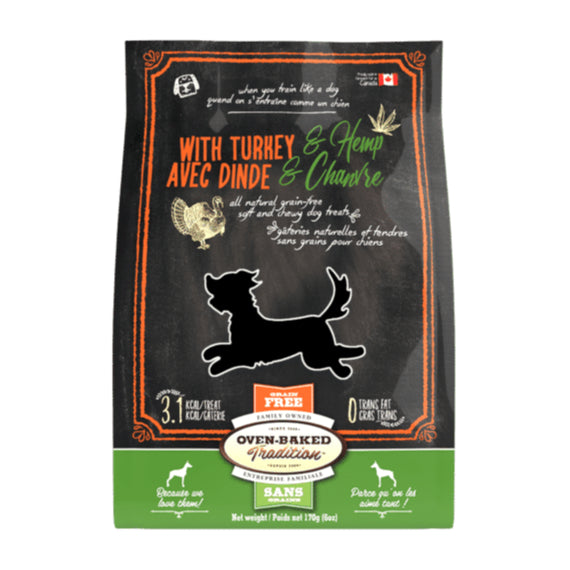 Oven-Baked Tradition Turkey & Hemp Soft & Chewy Dog Treats