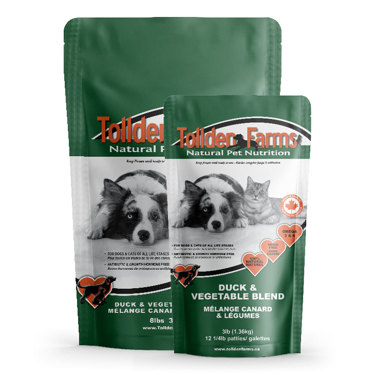 Tollden Farms Duck & Vegetable Raw Dog Food