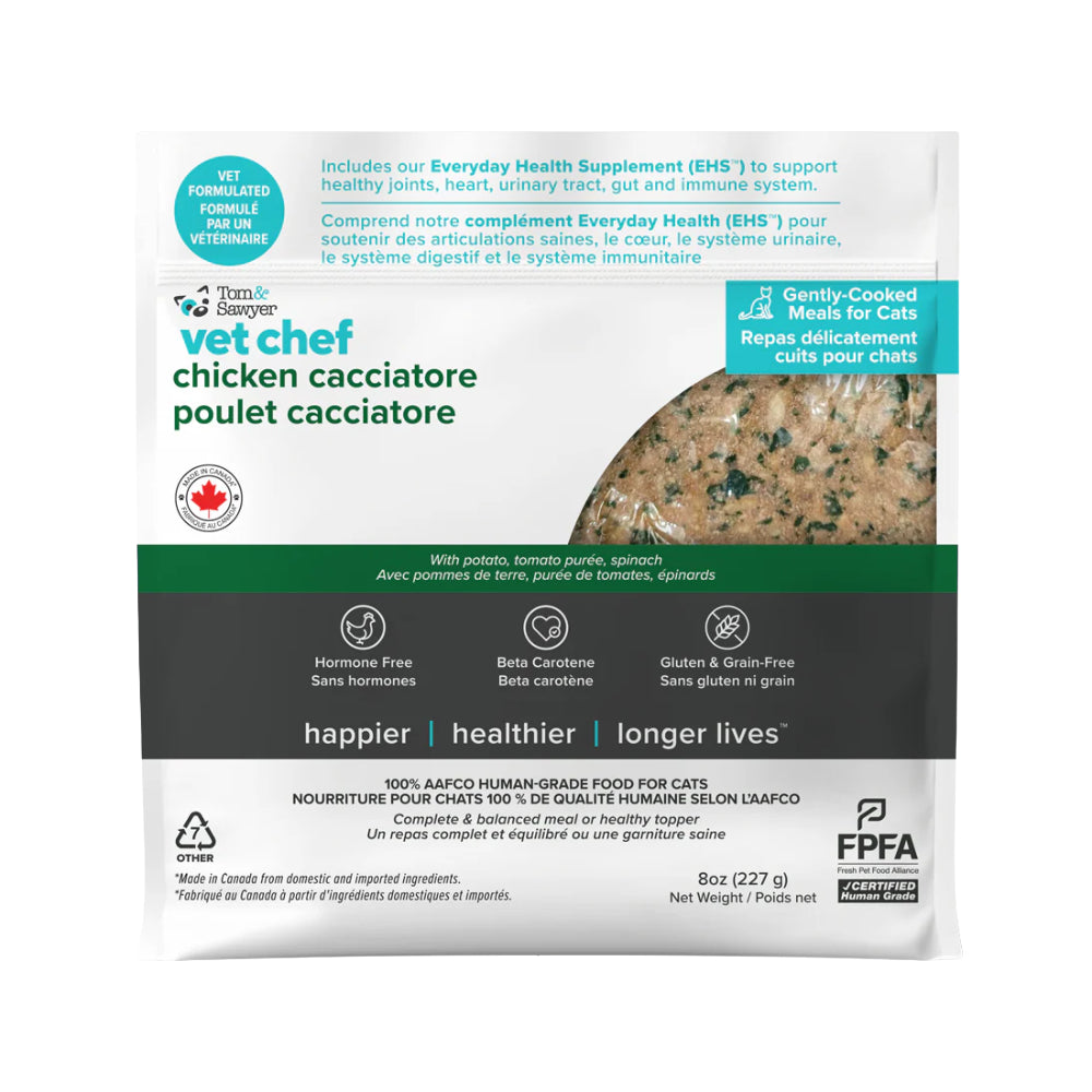 Tom&Sawyer Chicken Cacciatore Cooked Cat Food