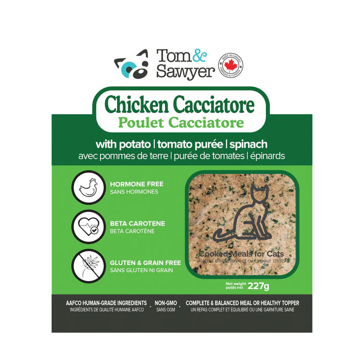 Tom&Sawyer Chicken Cacciatore Cooked Cat Food