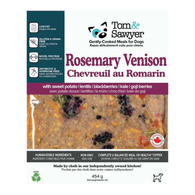 Tom&Sawyer Rosemary Venison Cooked Dog Food