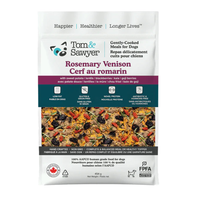 Tom&Sawyer Rosemary Venison Cooked Dog Food