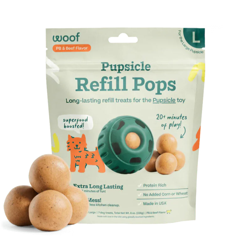 Woof PB & Beef Pupsicle Pops Dog Treats
