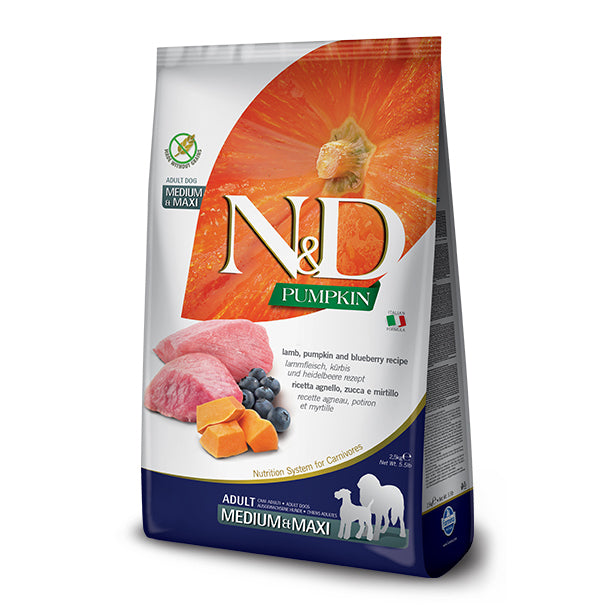 Farmina N&D Pumpkin Lamb & Blueberry Med/Maxi Dog Food