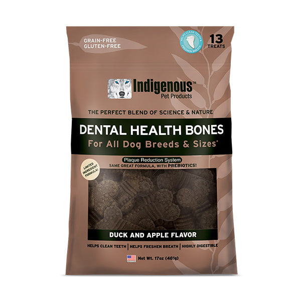 Indigenous Duck & Apple Dental Health Bones Dog Treats