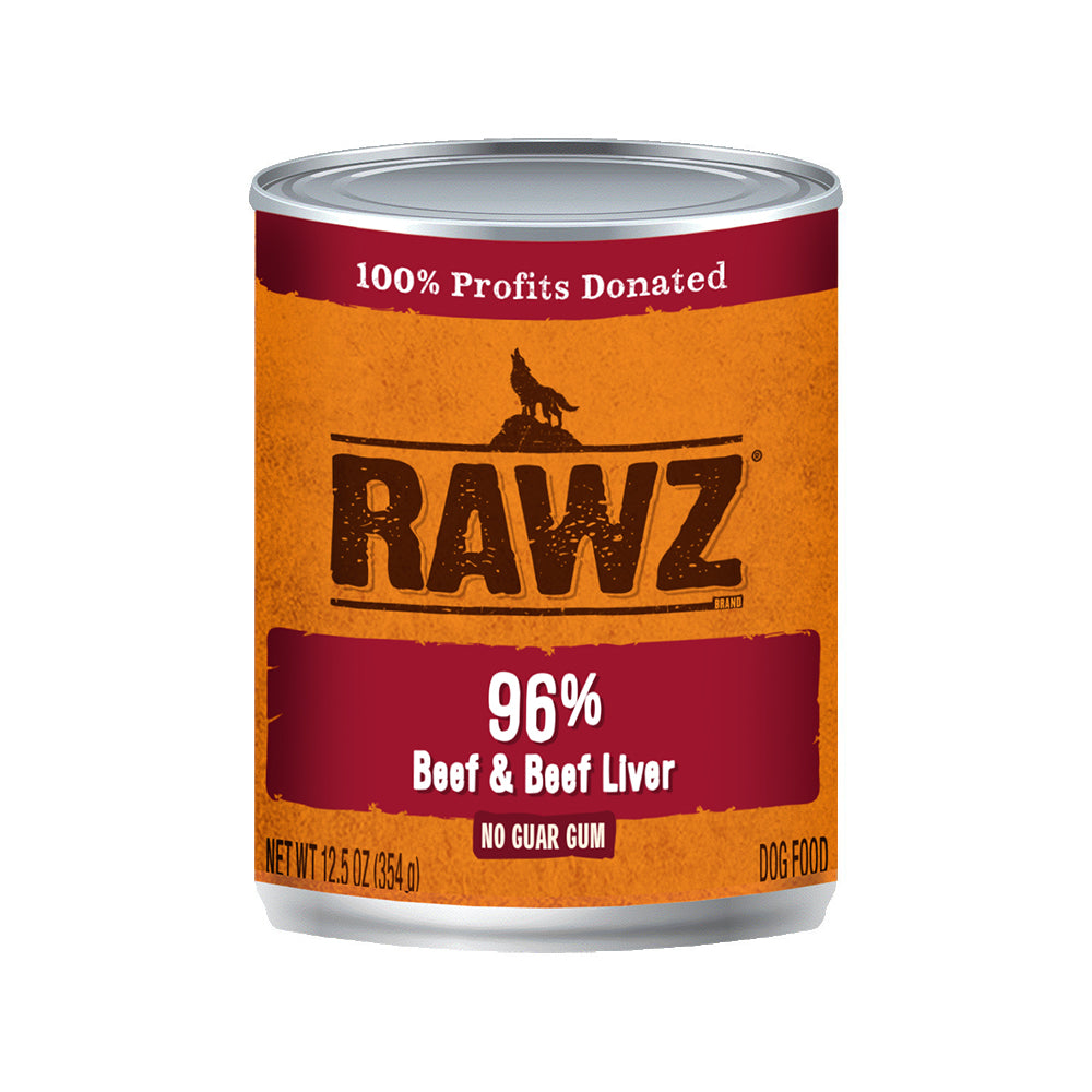 RAWZ 96% Beef & Beef Liver Dog Wet Food