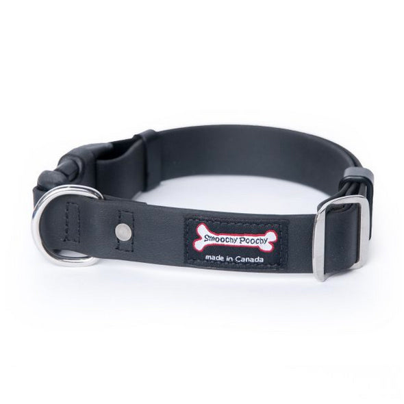 Smoochy Poochy Black Polyvinyl Collar for Dogs